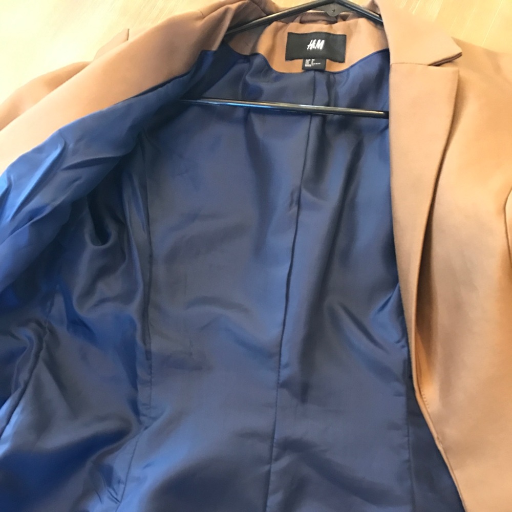 H&M Blazer Suit Jacket brown coat size 6 - Picture 7 of 8